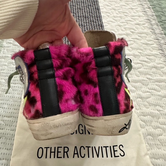 Golden Goose HTF Slides - Pink, Silver, and Yellow size 35 - Picture 4 of 9